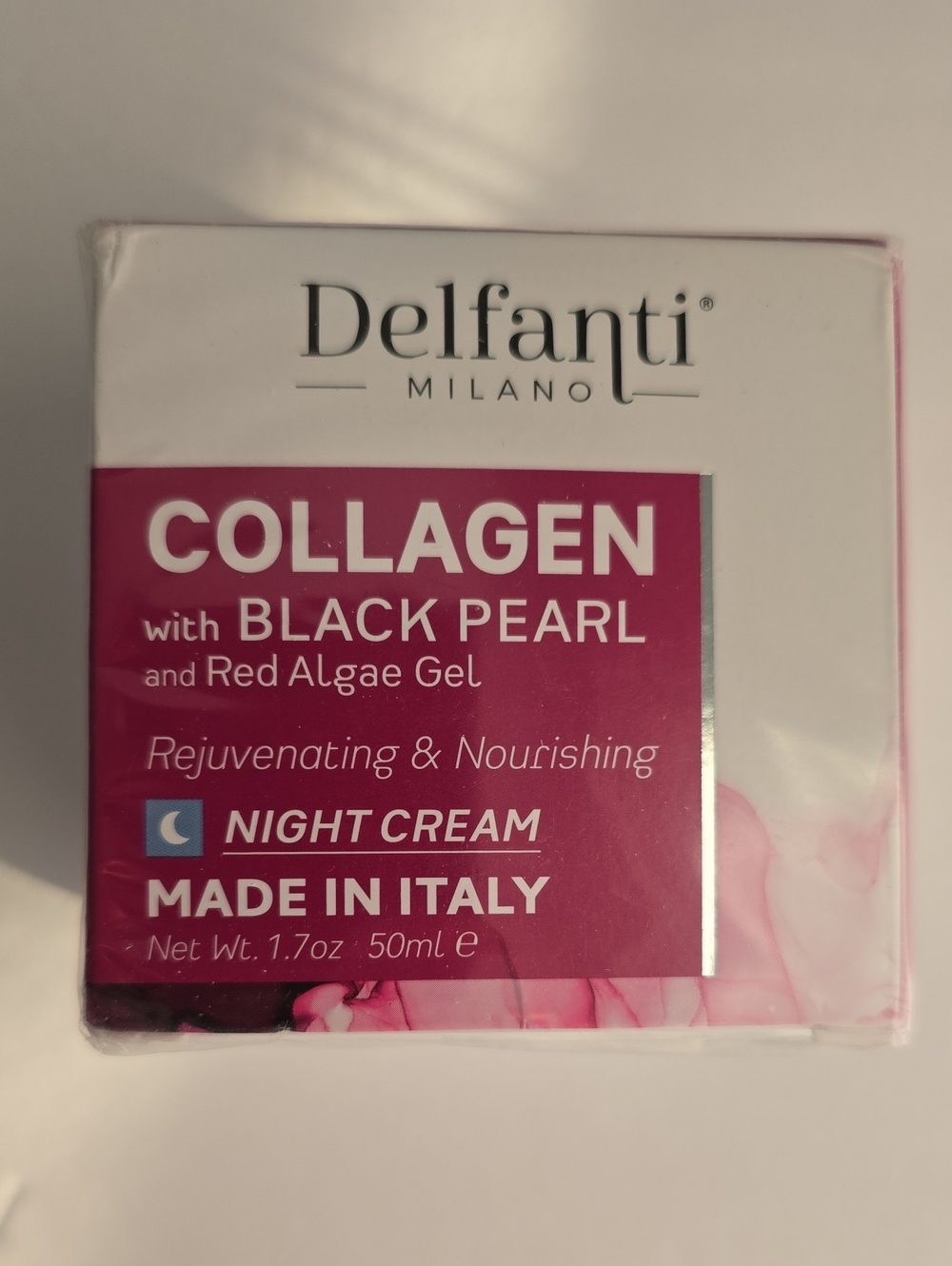 Collagen Night Cream with Black Pearl And Red ALgae Gel